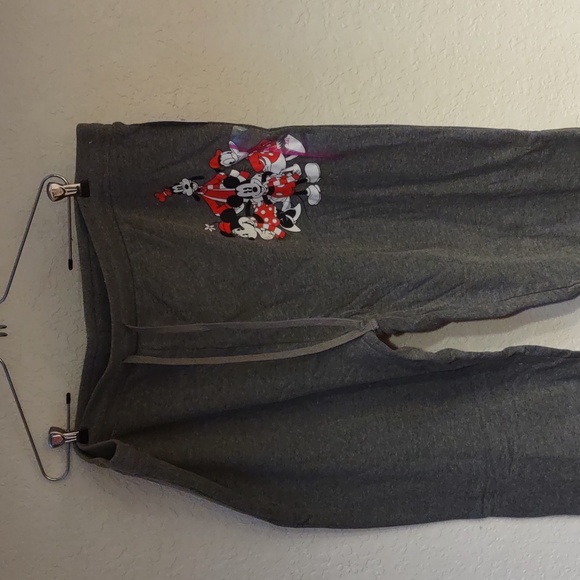 Old Navy | Christmas Mickey Mouse Sweatpants in Heather Gray XXL NWT - Picture 1 of 5